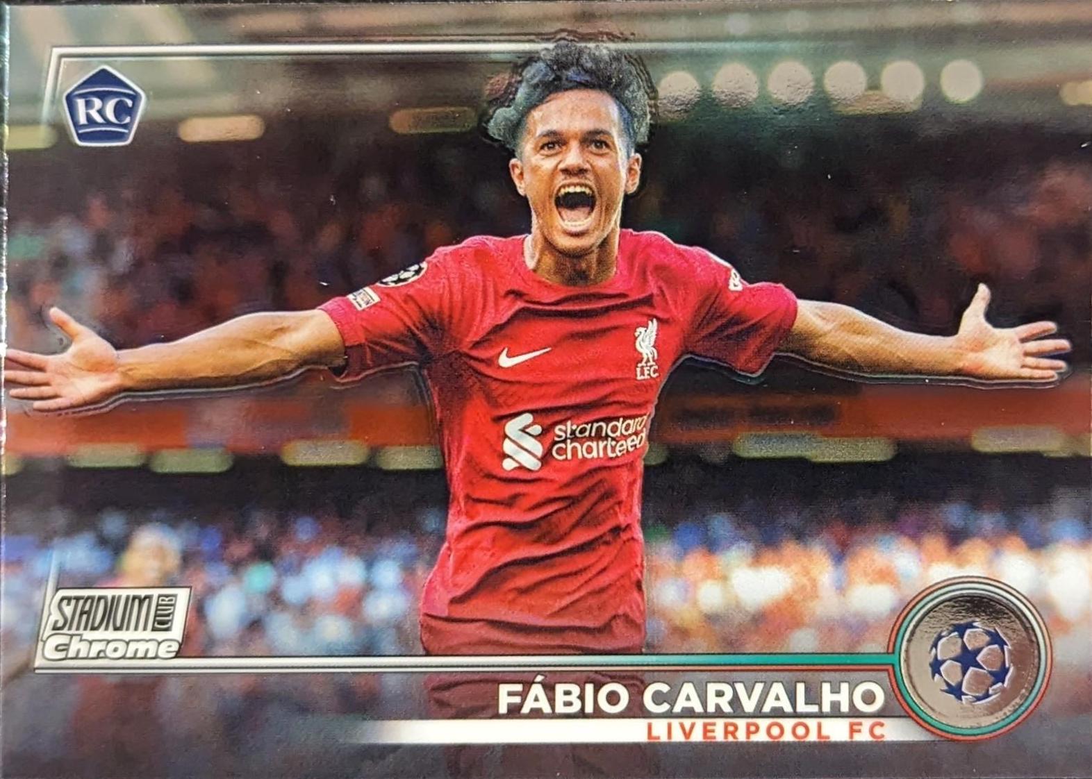 Fabio Carvalho #28 Soccer Cards 2022 Stadium Club Chrome UEFA Competitions