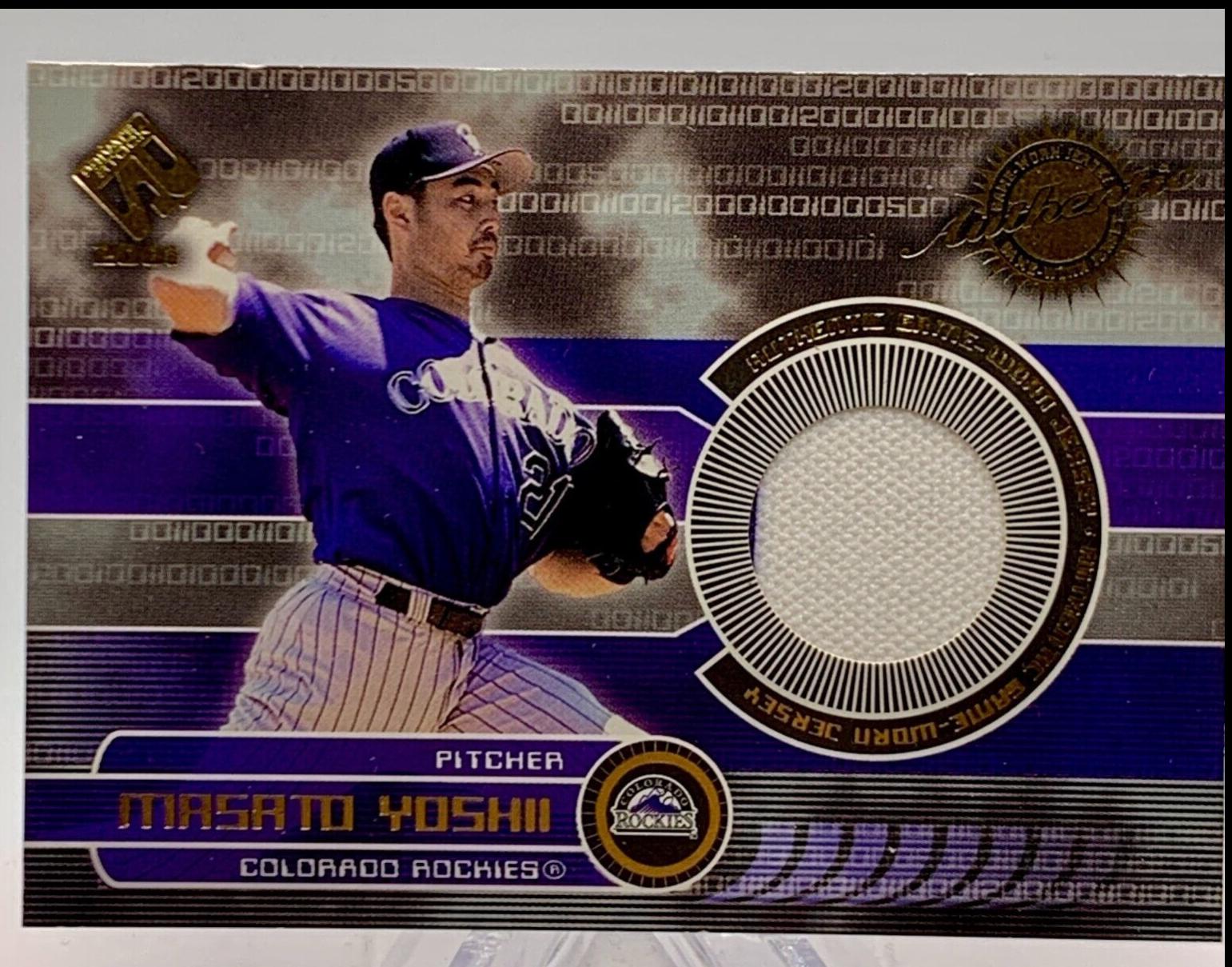 Masato Yoshii #65 2001 Pacific Private Game Used Baseball