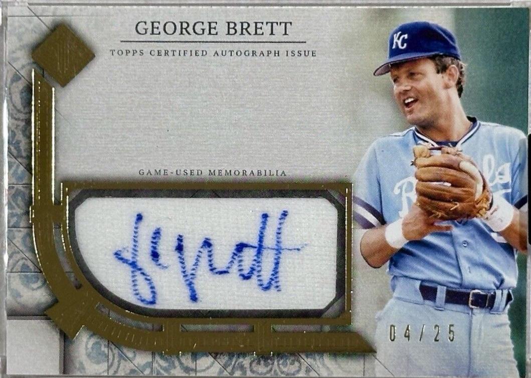 George Brett #TCAR-GB2 Baseball Cards 2024 Topps Transcendent Collection Autograph Relic