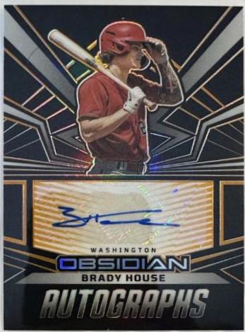 Brady House #OA-BH 2023 Panini Chronicles Baseball Obsidian Autographs