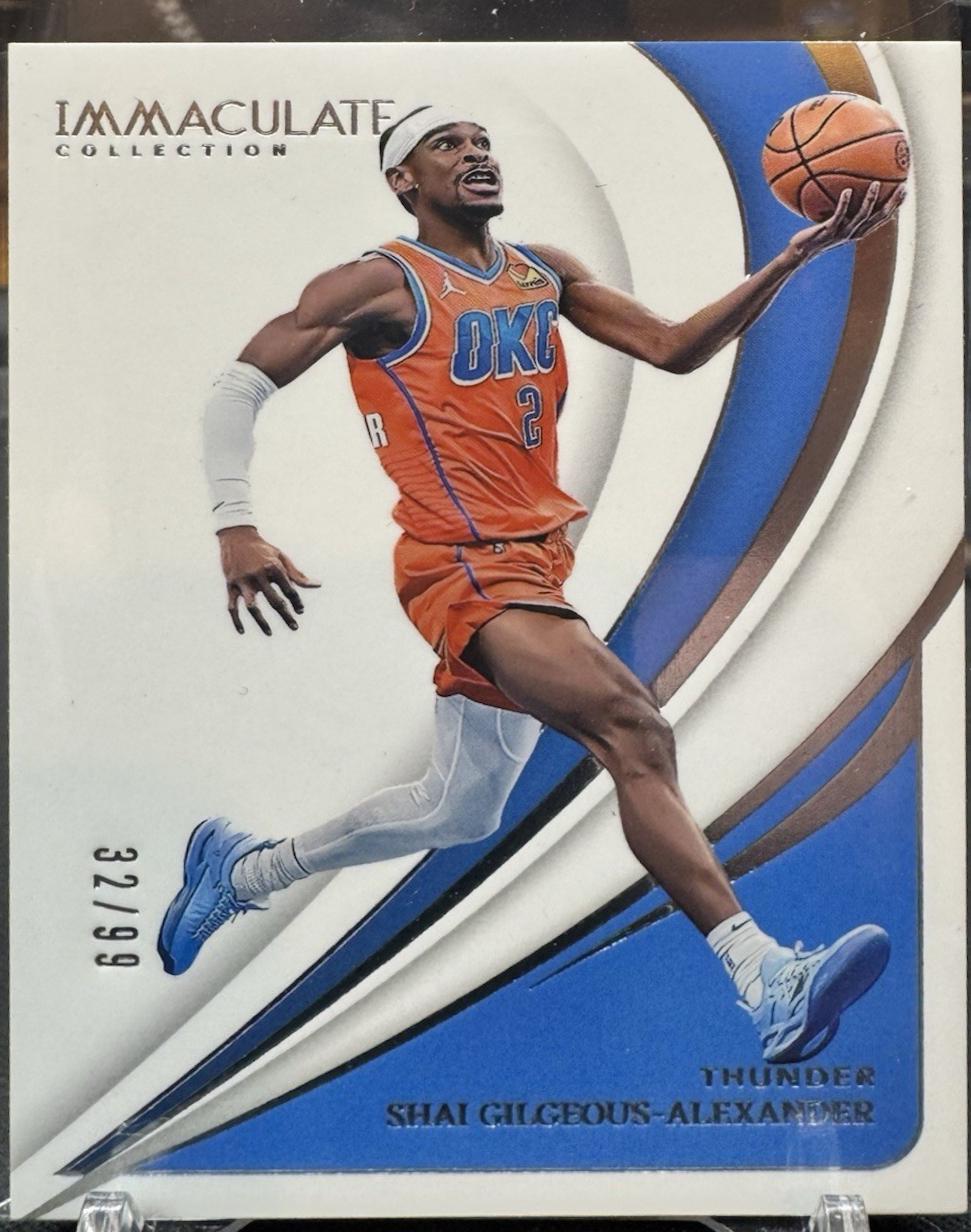 Shai Gilgeous-Alexander #33 Basketball Cards 2023 Panini Immaculate