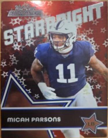 Micah Parsons #SB-13 Football Cards 2021 Wild Card Alumination Starbright
