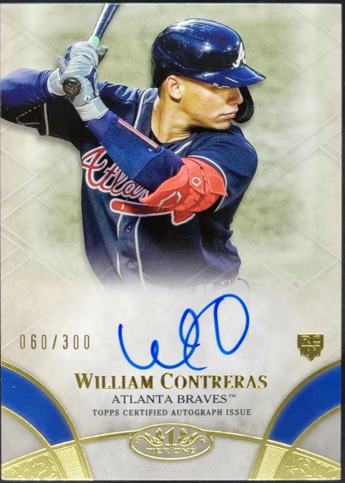 William Contreras #BOA-WC 2021 Topps Tier One Baseball Break Out Autographs