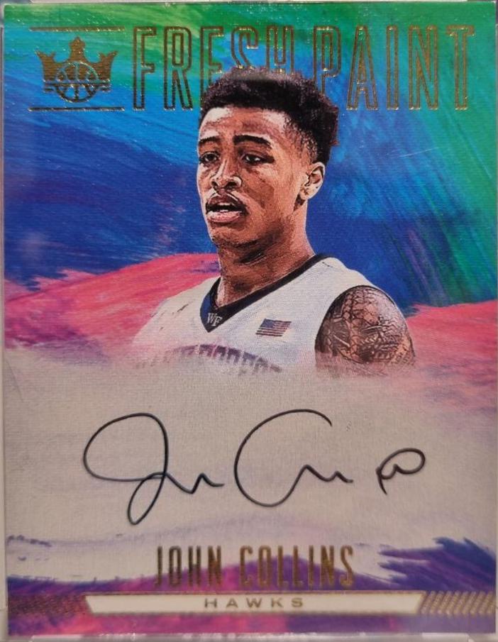 John Collins #FP1-JOC Basketball Cards 2017 Panini Court Kings Fresh Paint Autograph