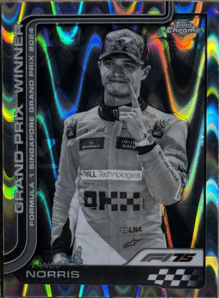 Lando Norris [Black White RayWave Refractor] #110 Prices | 2025