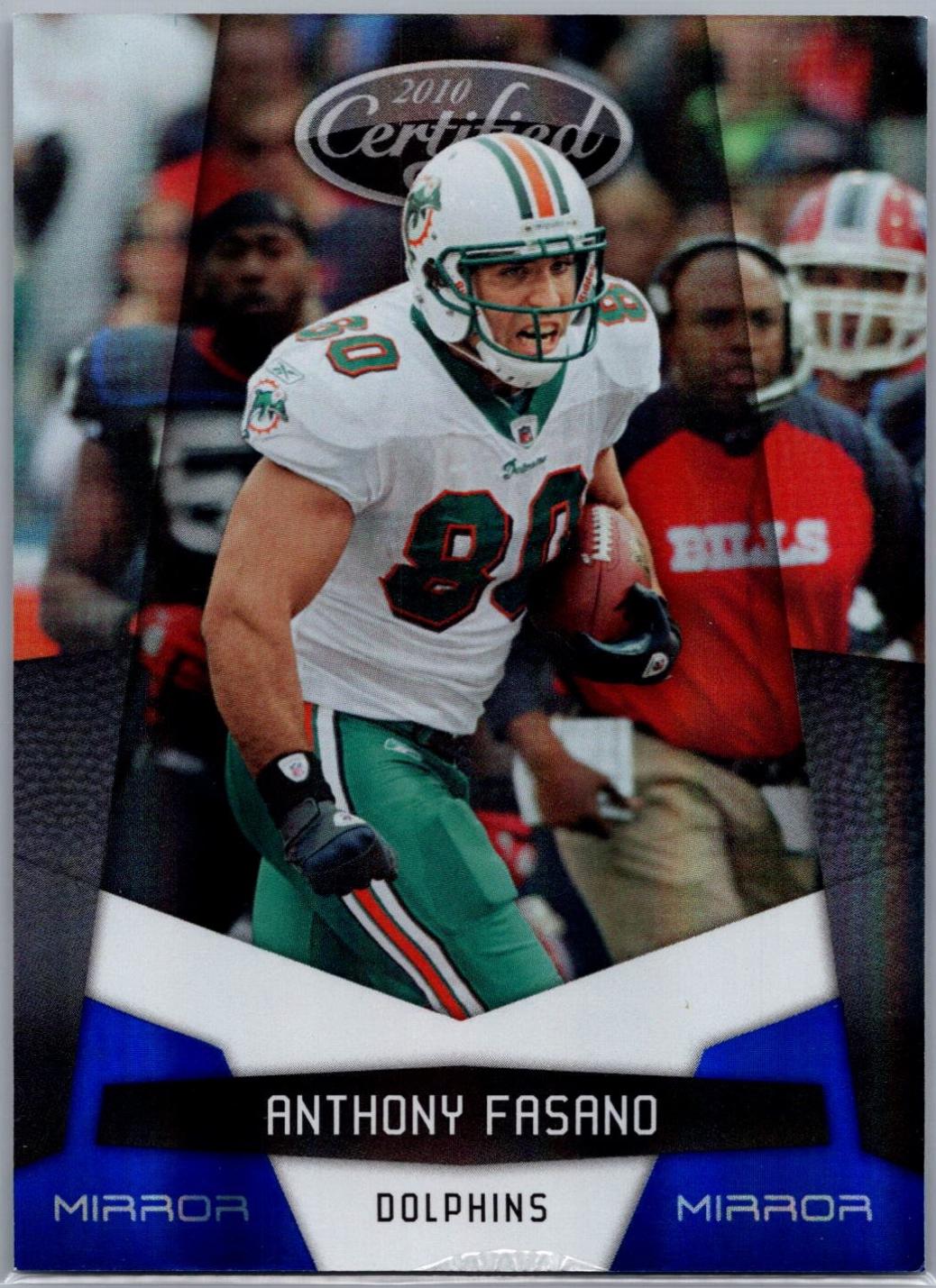 Anthony Fasano #80 2010 Panini Certified Football