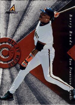 Barry Bonds #5 Baseball Cards 1998 Pinnacle Hit It Here