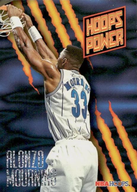 Alonzo Mourning #PR-6 Basketball Cards 1995 Hoops Power Palette