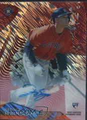 George Springer [Autograph Disco Diffractor] #HT-GS Baseball Cards 2014 Topps High Tek Prices