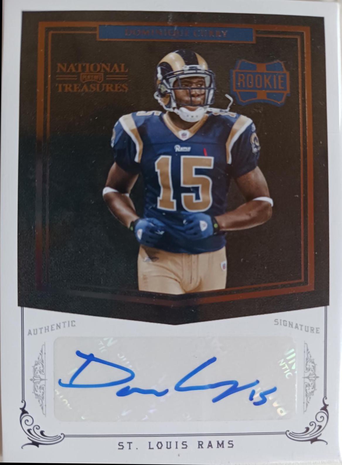 Dominique Curry #230 2010 Playoff National Treasures Football