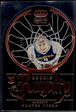 Hunter Tyson #2 Basketball Cards 2023 Panini Crown Royale Rookie Royalty
