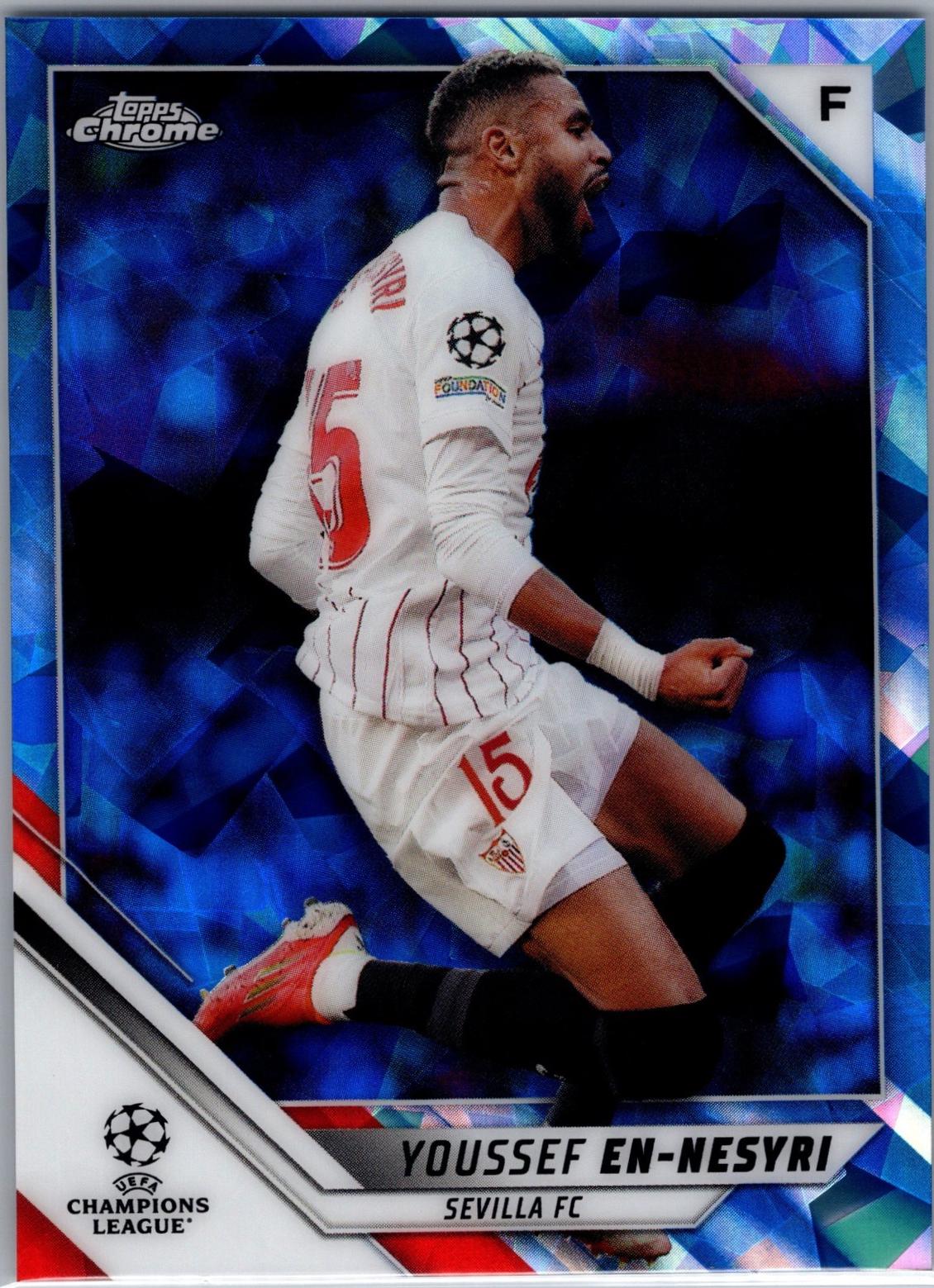 Youssef En Nesyri #153 2021 Topps Chrome Sapphire UEFA Champions League