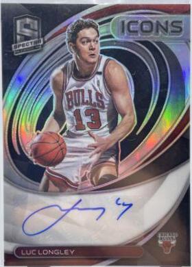 Luc Longley #IA-LUC Basketball Cards 2021 Panini Spectra Icons Autographs