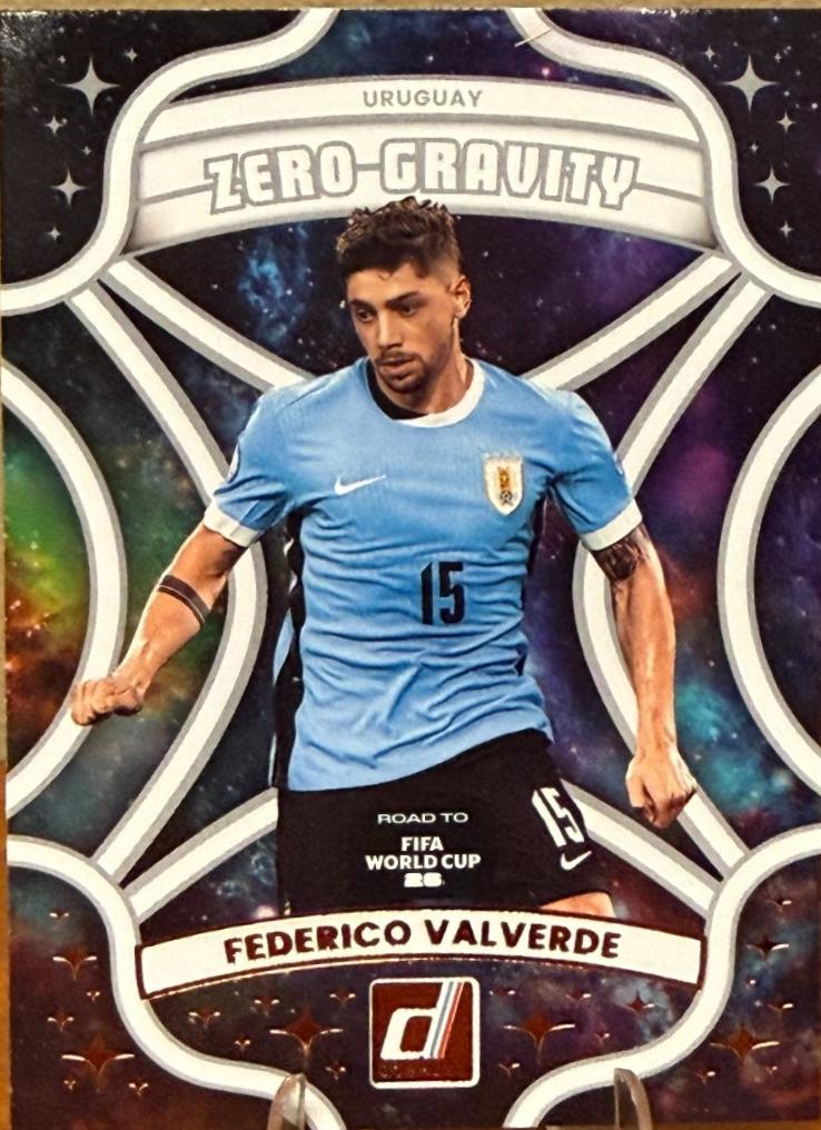 2025 Panini Donruss Road to FIFA Zero Gravity Federico Valverde #14 card