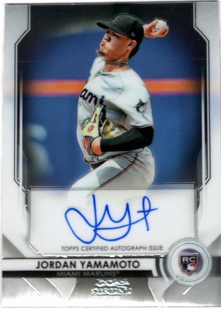 Jordan Yamamoto #JY 2020 Bowman Sterling Rookie Autographs Baseball