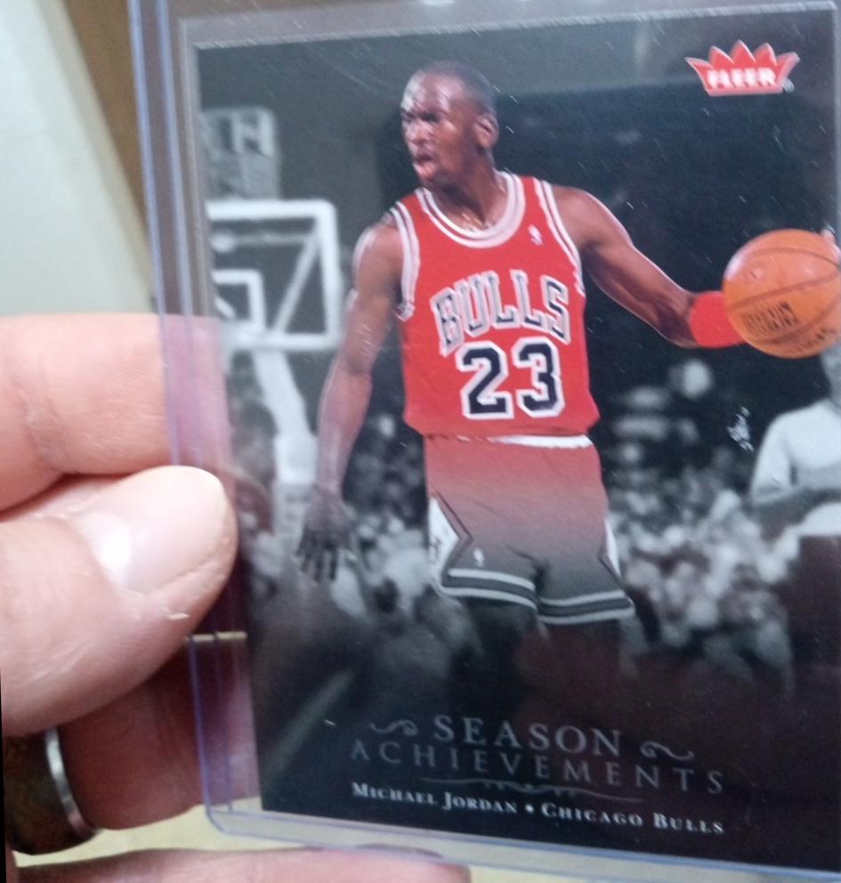Michael Jordan #SH17 Basketball Cards 2007 Fleer Jordan Box Set Season Achievements