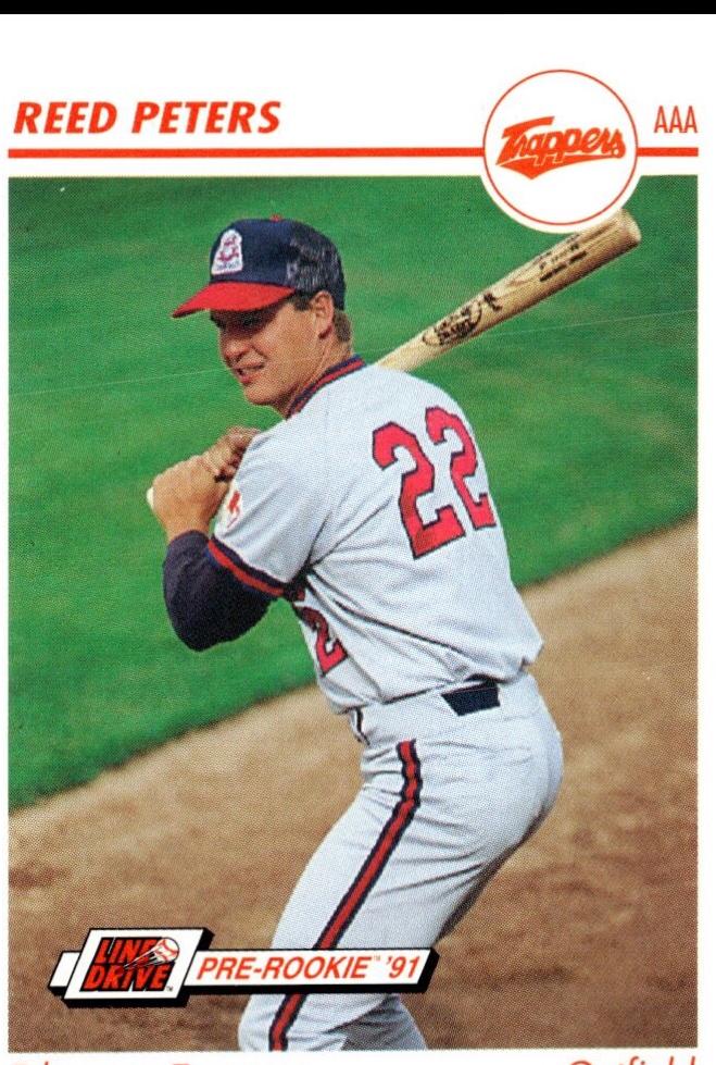 Reed Peters #168 1991 Line Drive AAA Baseball