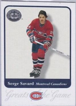 Serge Savard #85 2001 Fleer Greats Of The Game Hockey