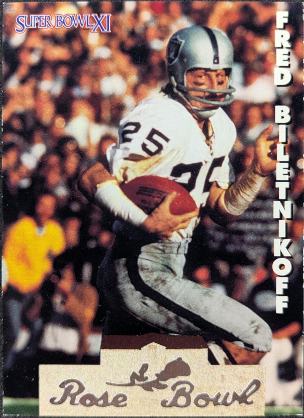 Fred Biletnikoff #SB9 1993 Heads & Tails Sb Xxvii Football