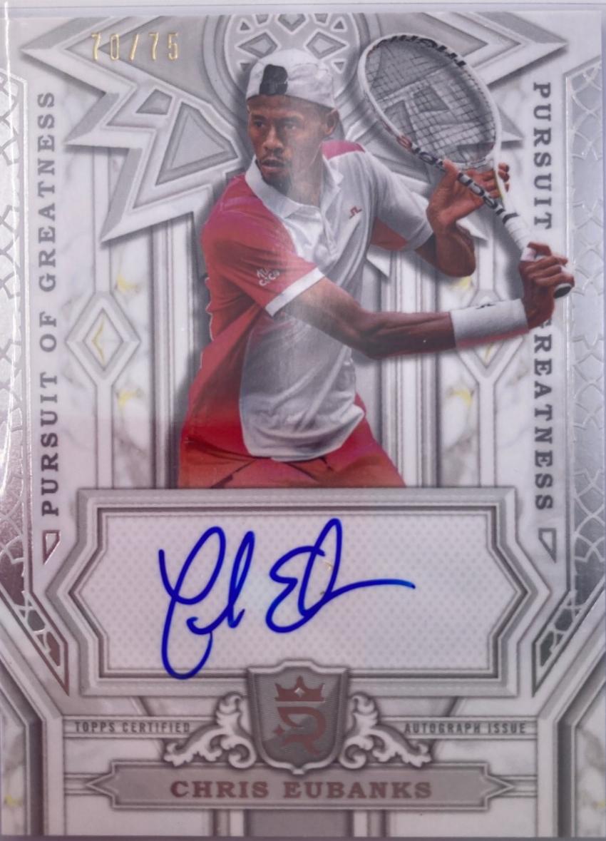 Chris Eubanks #PGS-CES Tennis Cards 2024 Topps Royalty Pursuit of Greatness Signature