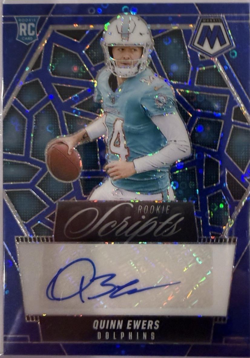 Quinn Ewers #RS-QES 2025 Panini Mosaic Football Rookie Scripts
