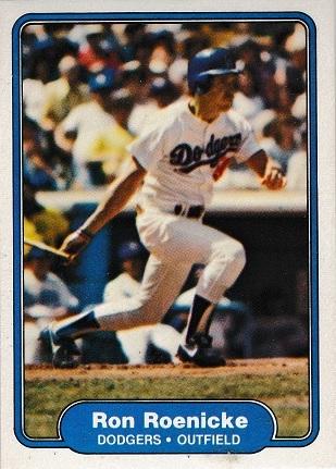 Ron Roenicke #19 Baseball Cards 1982 Fleer