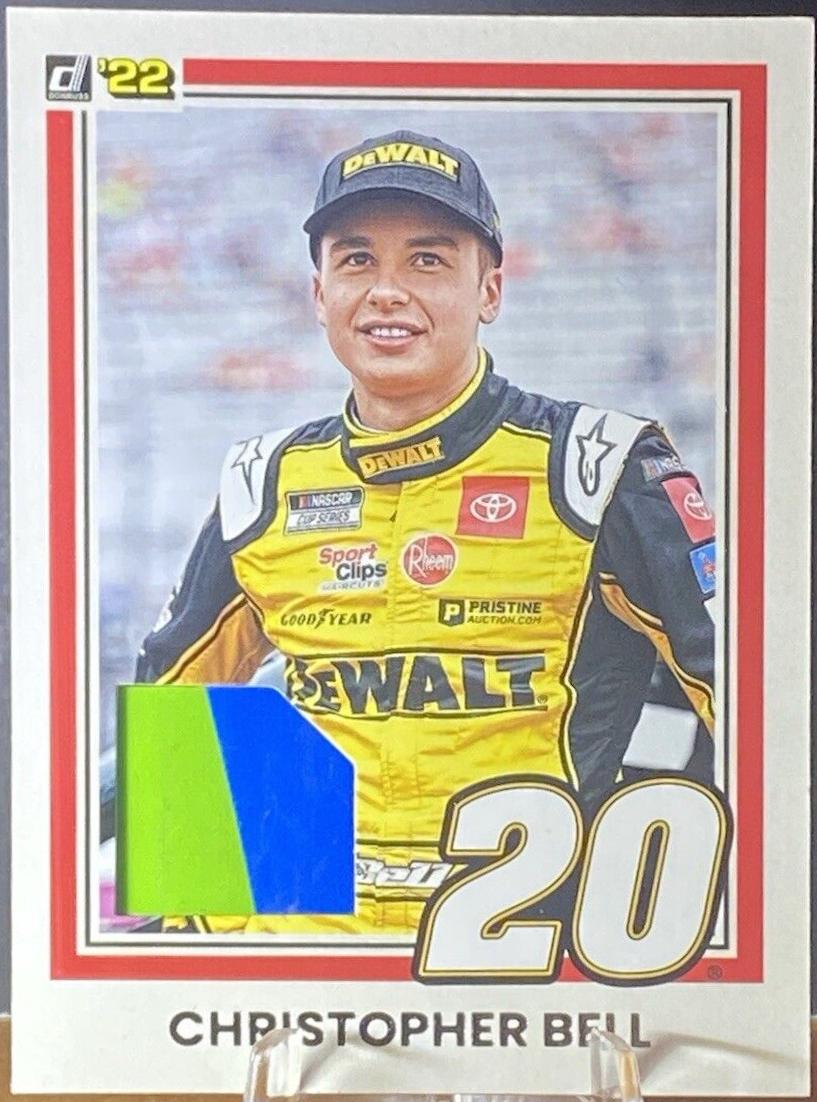 Christopher Bell #R81R-BE Racing Cards 2022 Panini Donruss Nascar Retro 1981 Relics