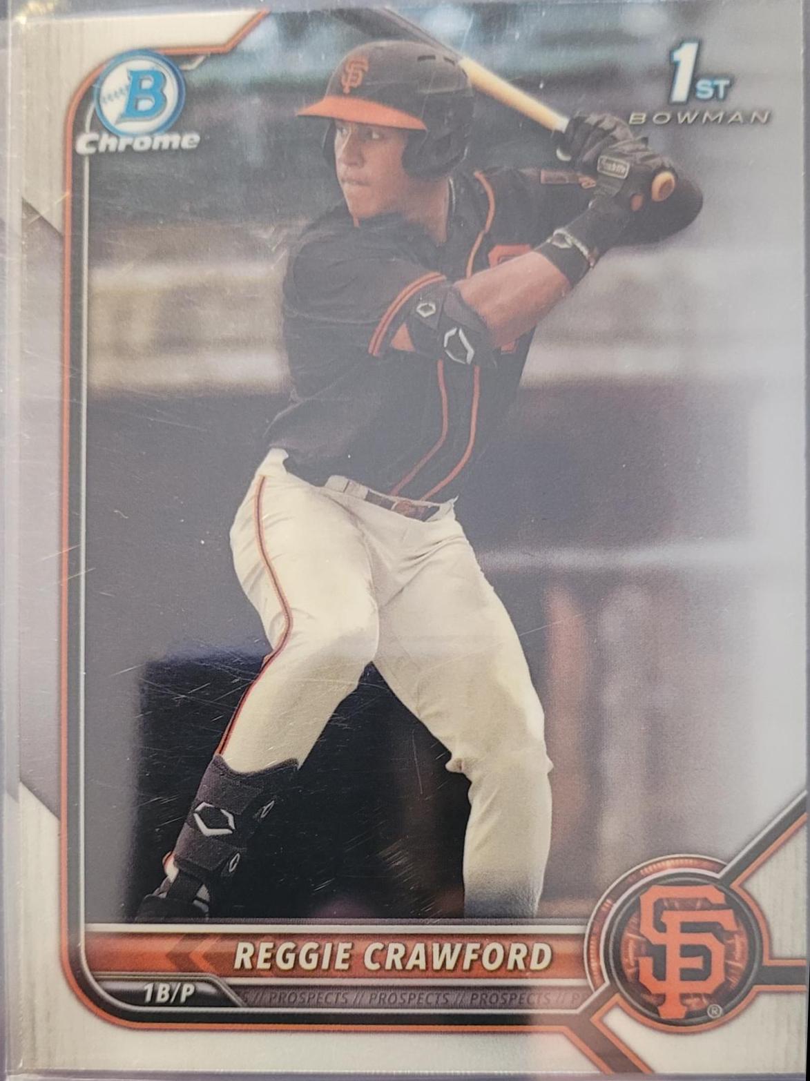 Reggie Crawford #BDC-33 Baseball Cards 2022 Bowman Draft Chrome