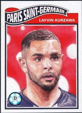 Layvin Kurzawa #163 Soccer Cards 2020 Topps Living UEFA Champions League