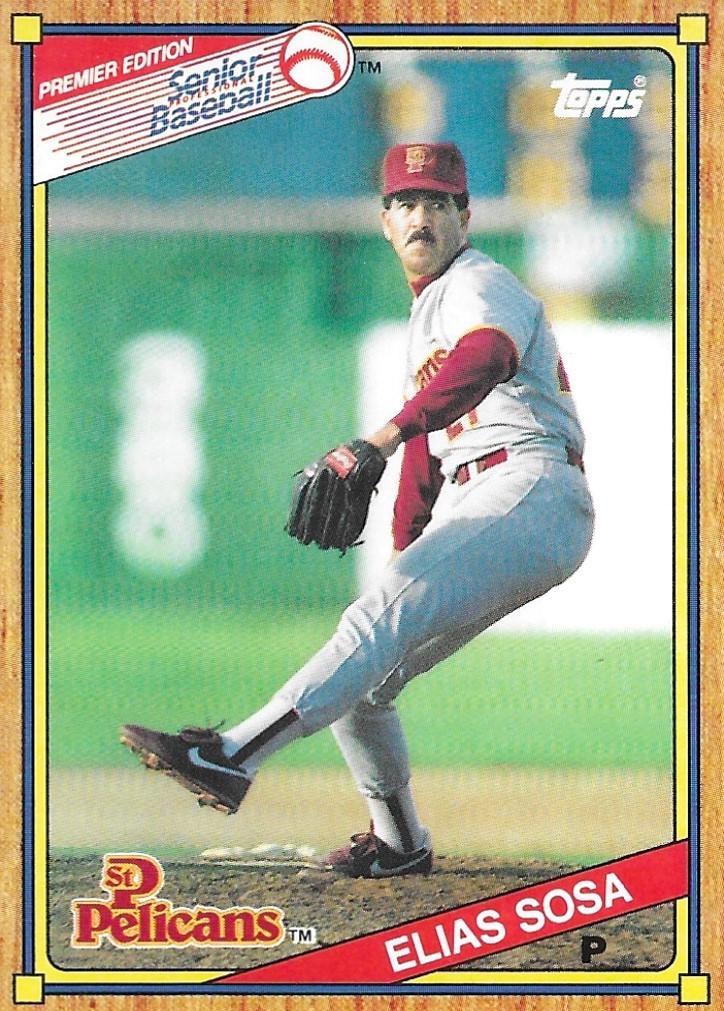 Elias Sosa #45 Baseball Cards 1989 Topps Senior League