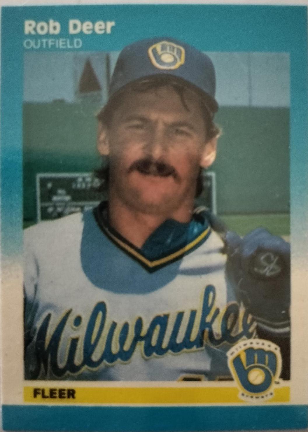 Rob Deer #30 Baseball Cards 1987 Fleer Mini