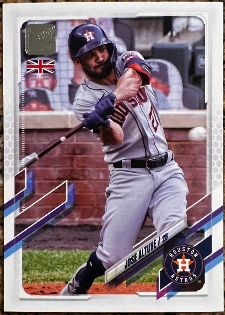 Jose Altuve #34 2021 Topps UK Edition Baseball