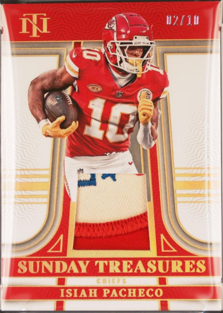 Isiah Pacheco #STR-IP 2023 Panini National Treasures Football Sunday Treasures