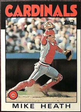 1986 Topps Traded Tiffany Mike Heath #46T card