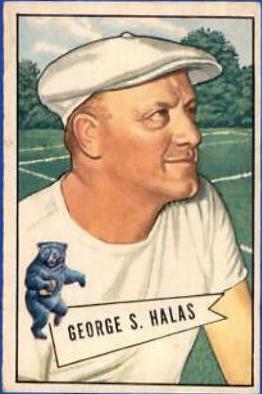 George Halas #48 Football Cards 1952 Bowman Small