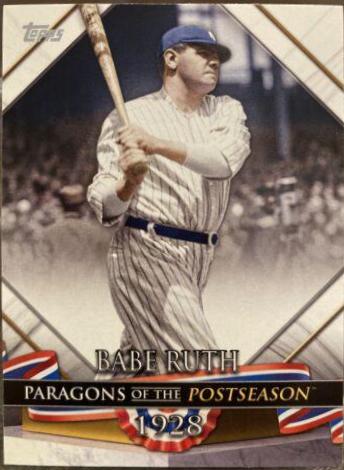 Babe Ruth #PP-13 Baseball Cards 2022 Topps Update Paragons of the Postseason
