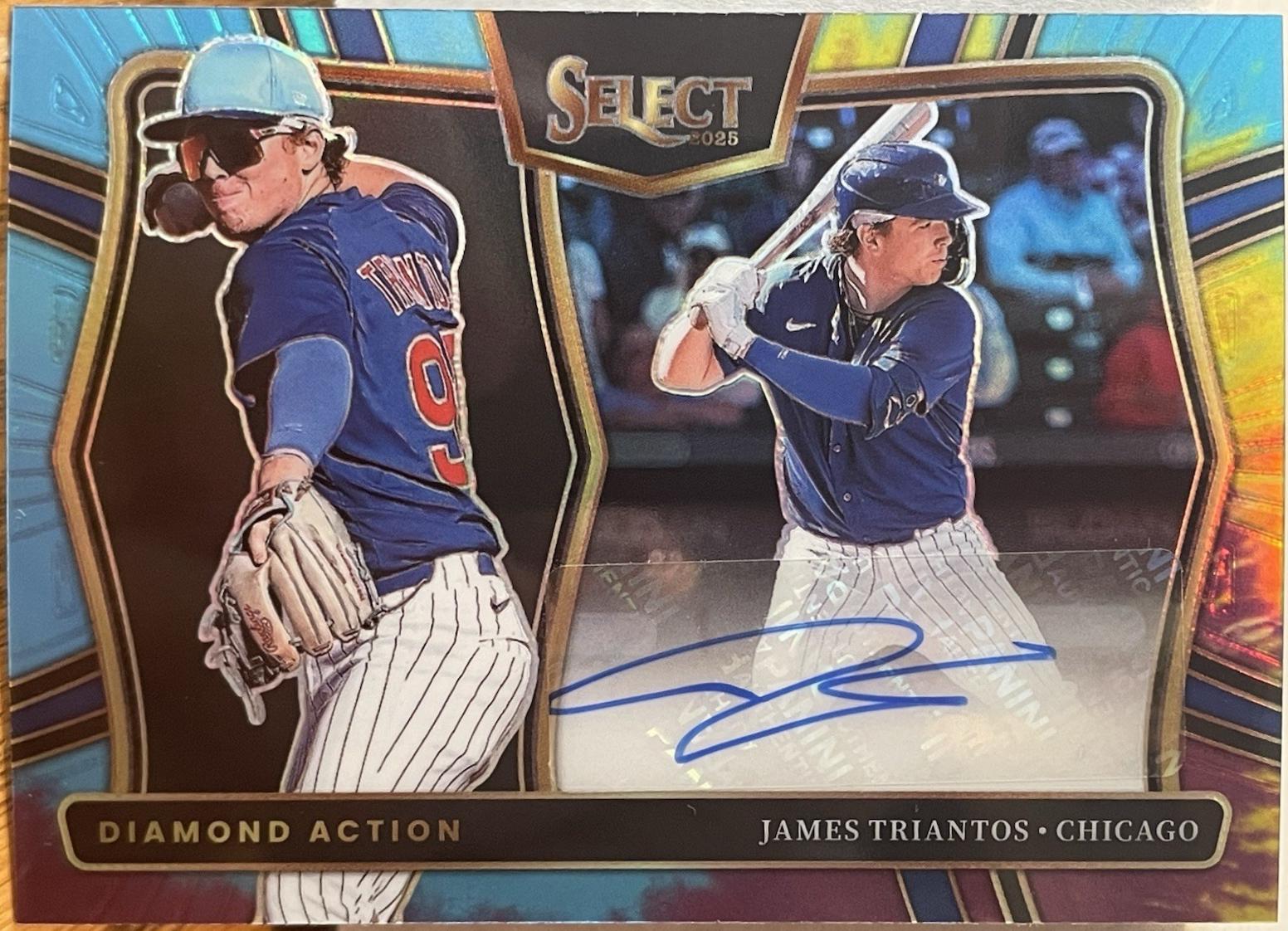 James Triantos #DAS-JT 2025 Panini Select Baseball Diamond Action Signatures