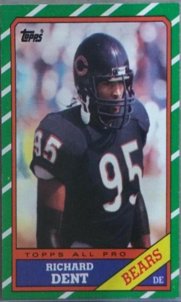 Richard Dent #19 Football Cards 1986 Topps