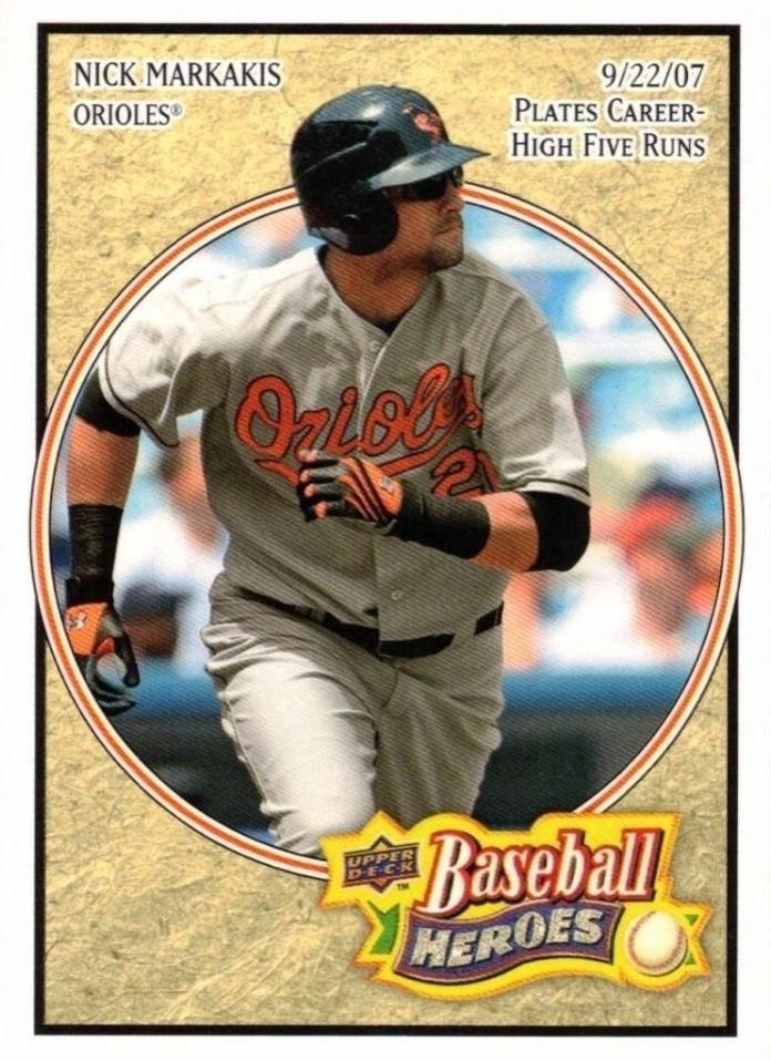 Nick Markakis #14 Baseball Cards 2008 Upper Deck Baseball Heroes