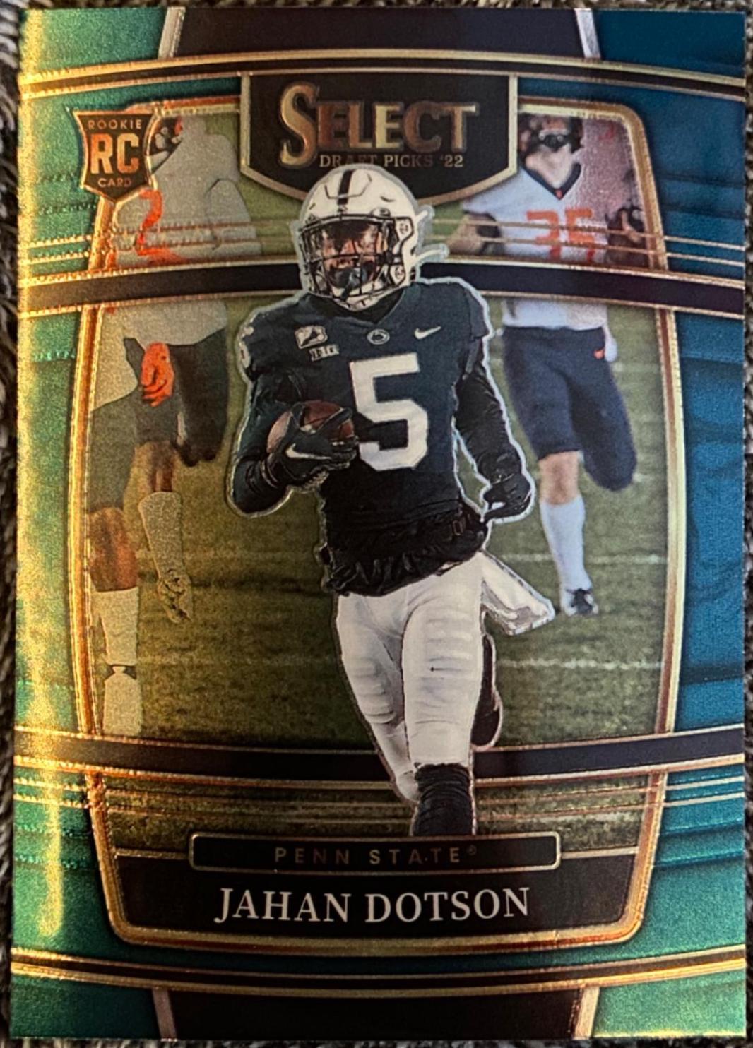 Jahan Dotson #87 Football Cards 2022 Panini Select Draft Picks