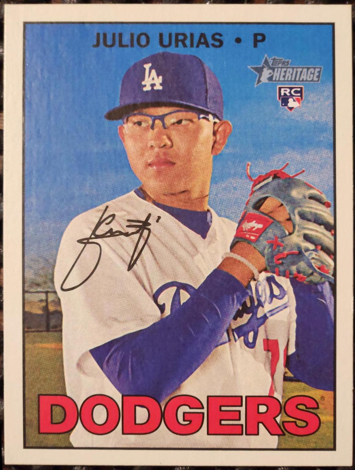Julio Urias #600 Baseball Cards 2016 Topps Heritage