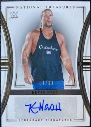 Kevin Nash #7 Wrestling Cards 2024 Panini National Treasures WWE Legendary Signature