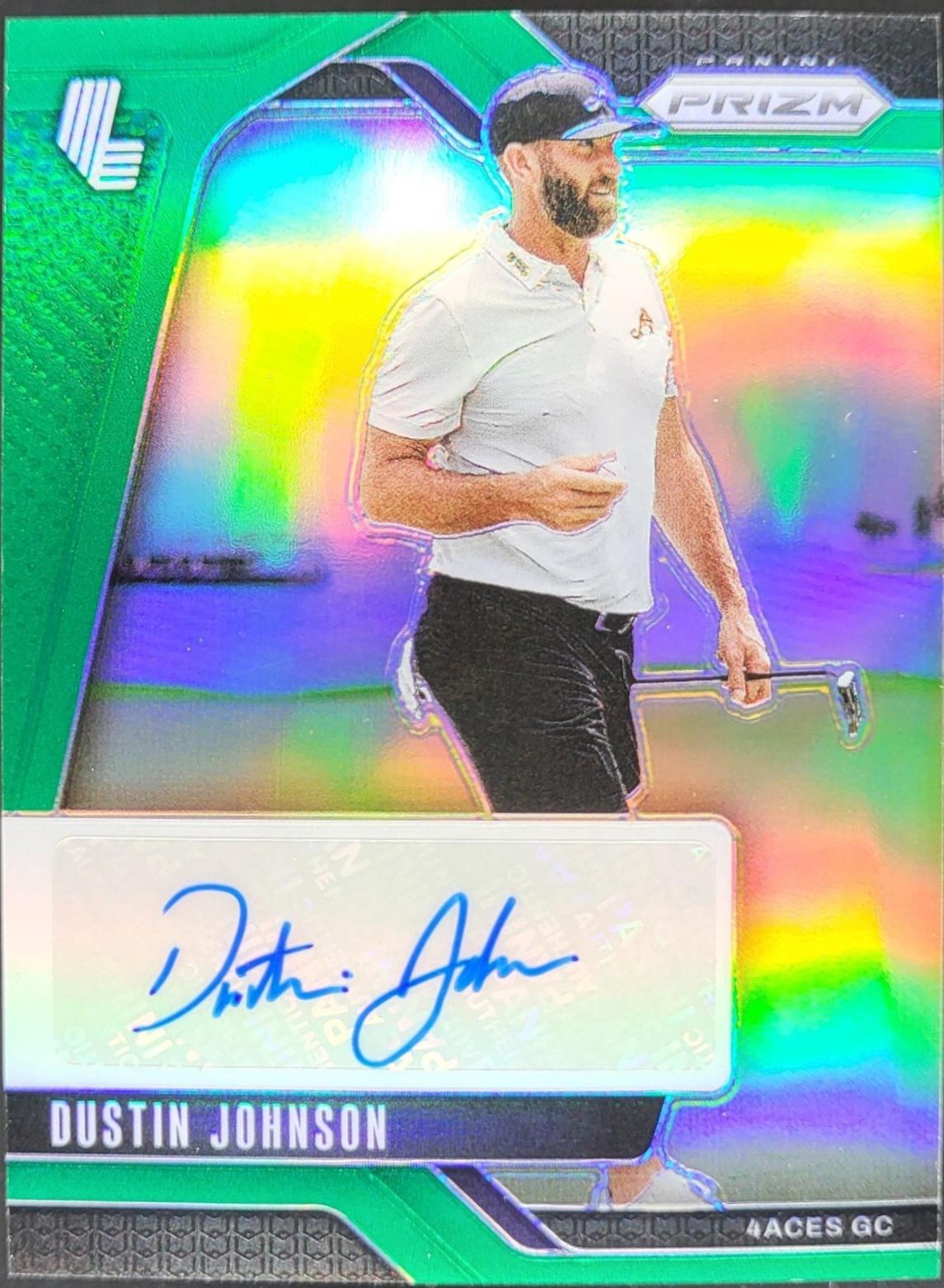 Dustin Johnson [Green] #9 Prices | 2025 Panini Prizm LIV Signature ...