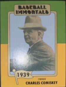 Charles Comiskey #19 Baseball Cards 1980 Baseball Immortals