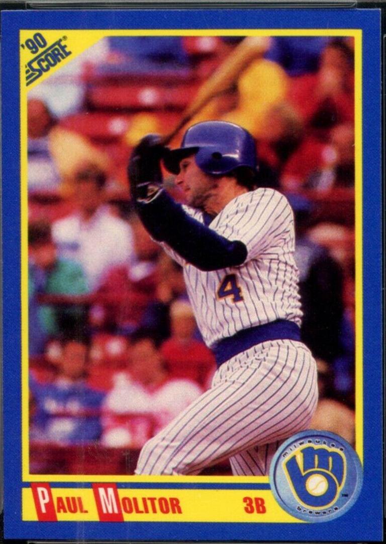 Paul Molitor #460 Baseball Cards 1990 Score