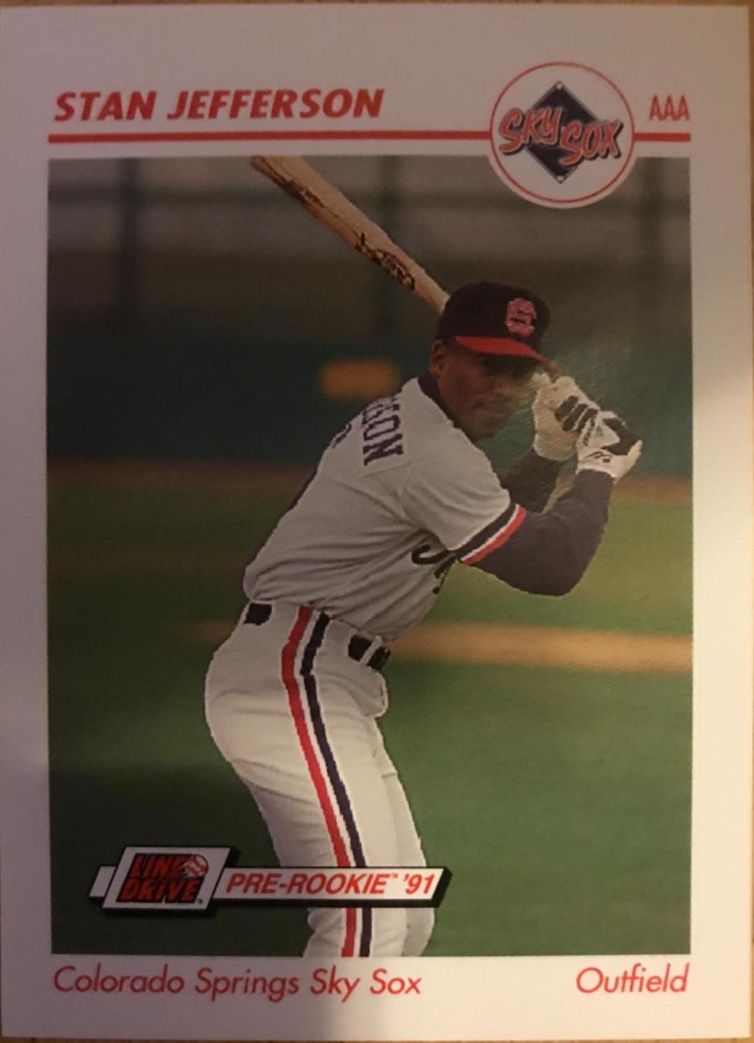 Stan Jefferson #84 Baseball Cards 1991 Impel Line Drive