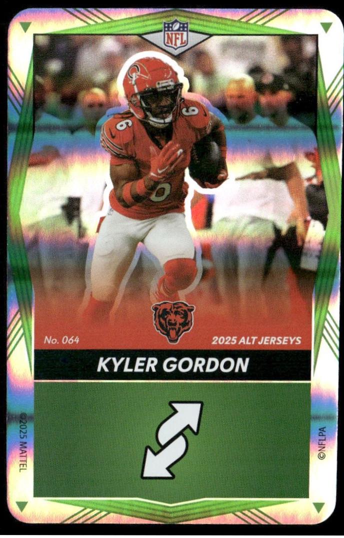 Kyler Gordon #64 2025 Uno Elite Alt Jerseys Edition Football