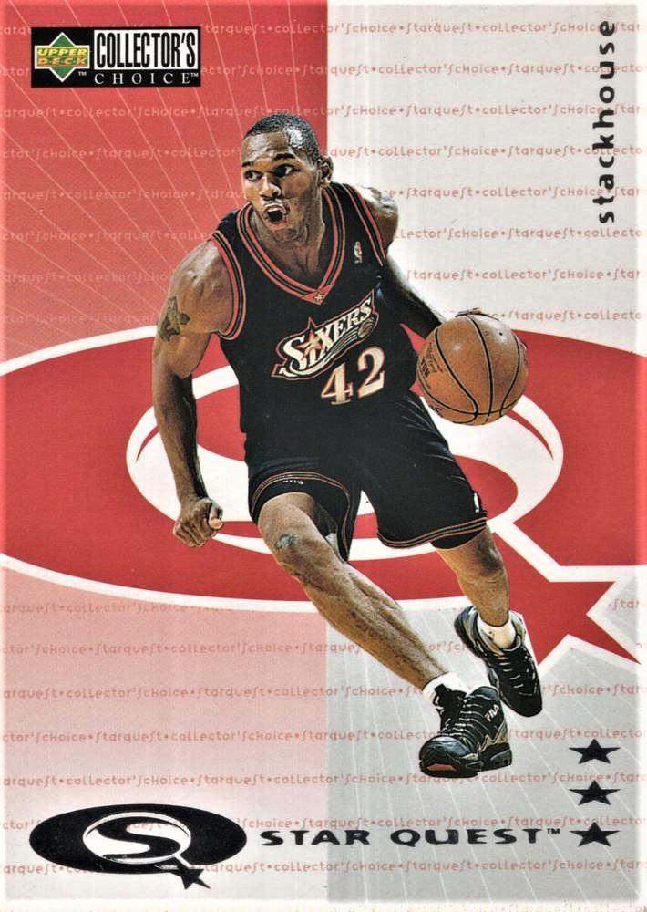 Jerry Stackhouse #SQ160 Basketball Cards 1997 Collector's Choice Starquest