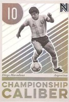 Diego Maradona #12 Soccer Cards 2017 Panini Nobility Championship Caliber
