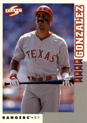 Juan Gonzalez #2 Baseball Cards 1998 Score Rookie Traded